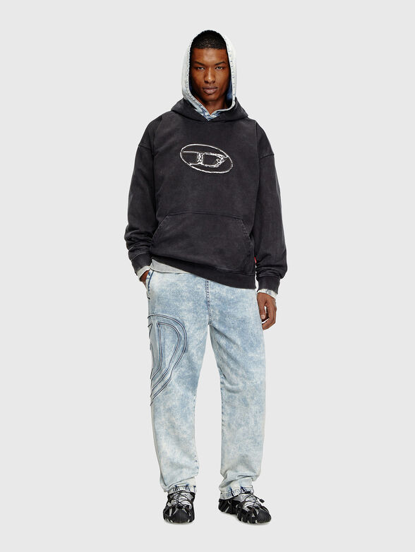 S-BOXT-HOOD-Q7 dark hooded sweatshirt  - 2