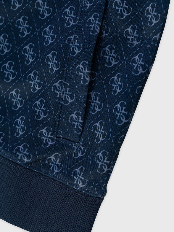 Monogram logo effect sweatshirt  - 3