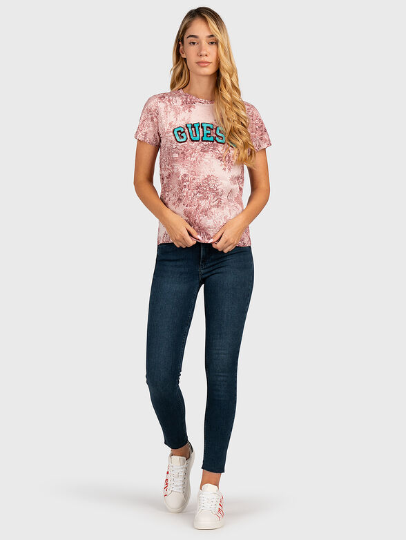 T-shirt with embossed maxi logo - 2