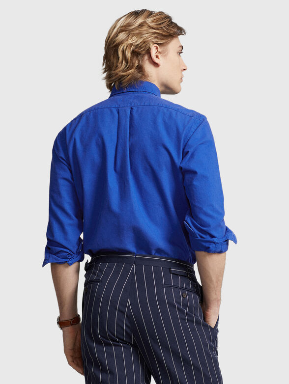 Logo-embroidered shirt in cotton  - 2