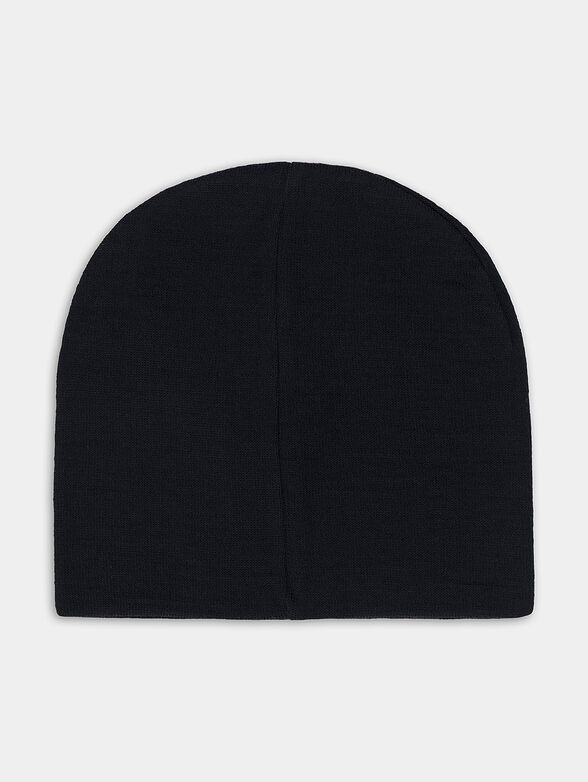 Black beanie with logo motif - 2