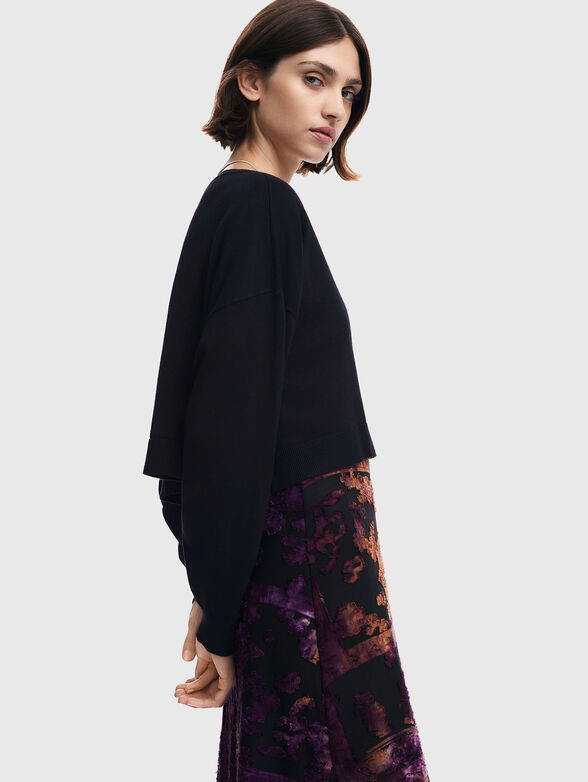 Dress with print and thin straps - 4