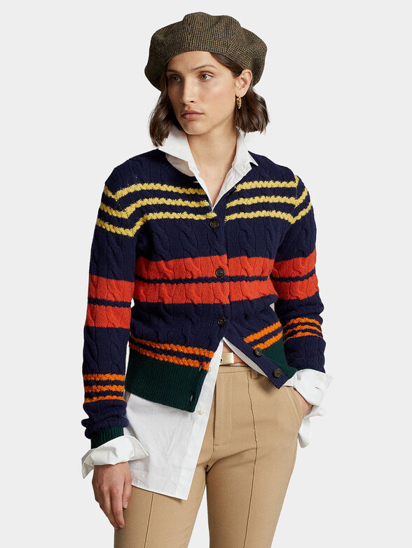 Wool cardigan with buttons - 1