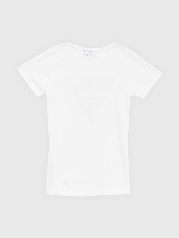Black T-shirt with logo print - 2
