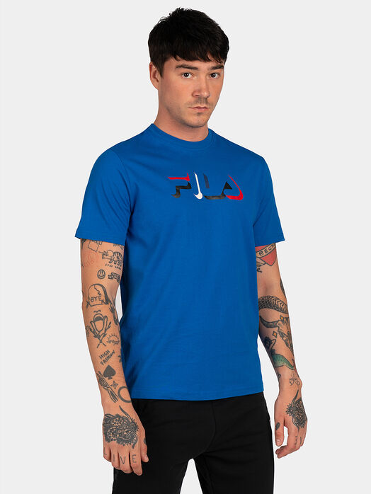 Black BELEN T-shirt with contrasting logo