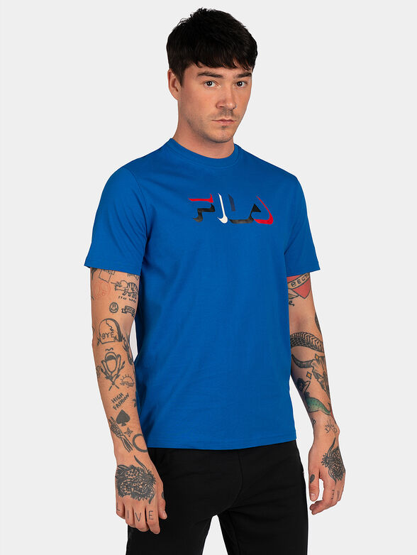 Black BELEN T-shirt with contrasting logo - 1
