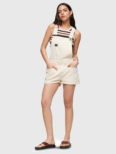 VINTAGE CANVAS short jumpsuit - 5