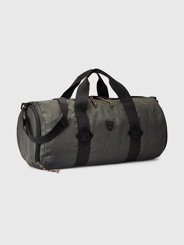 Grey sports bag with logo detail - 5