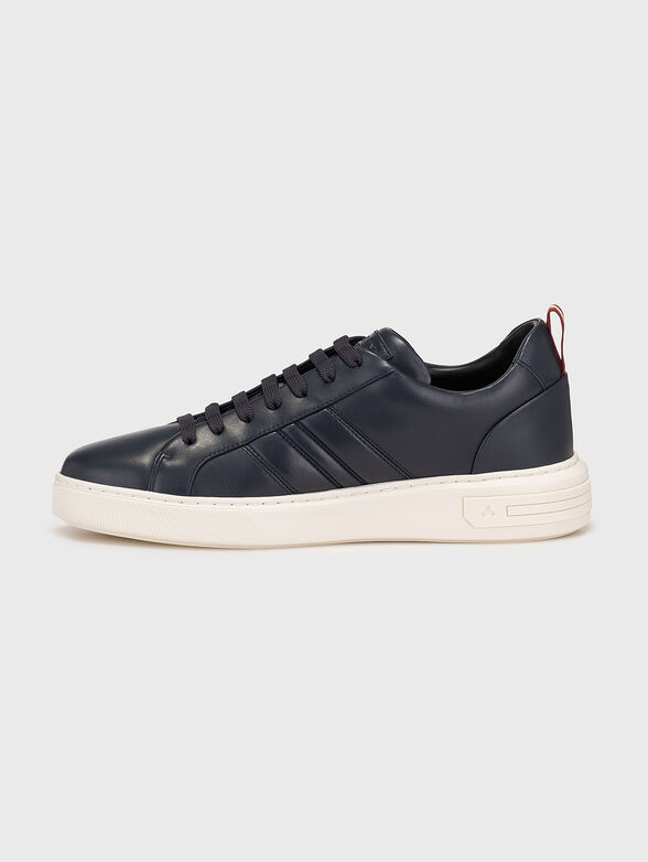 NEW-MAXIM black leather sport shoes - 4