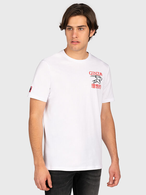 White t-shirt with logo - 1
