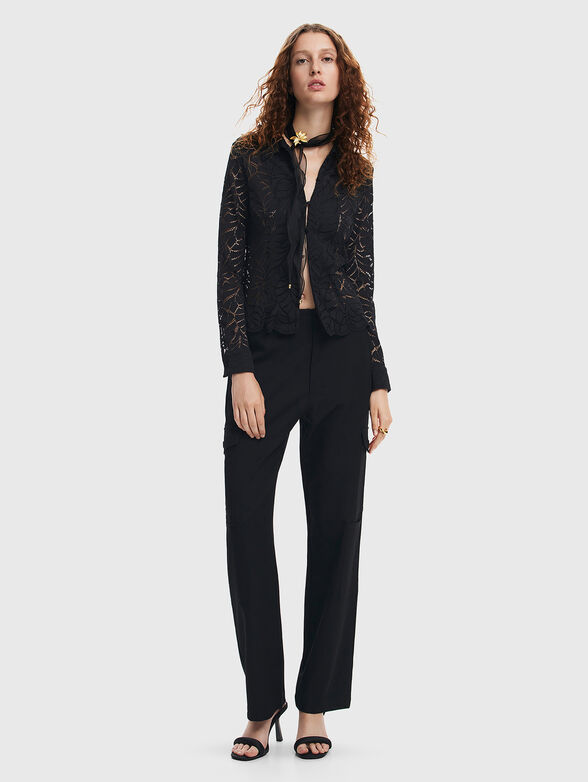 SAGA shirt with sheer effect - 1