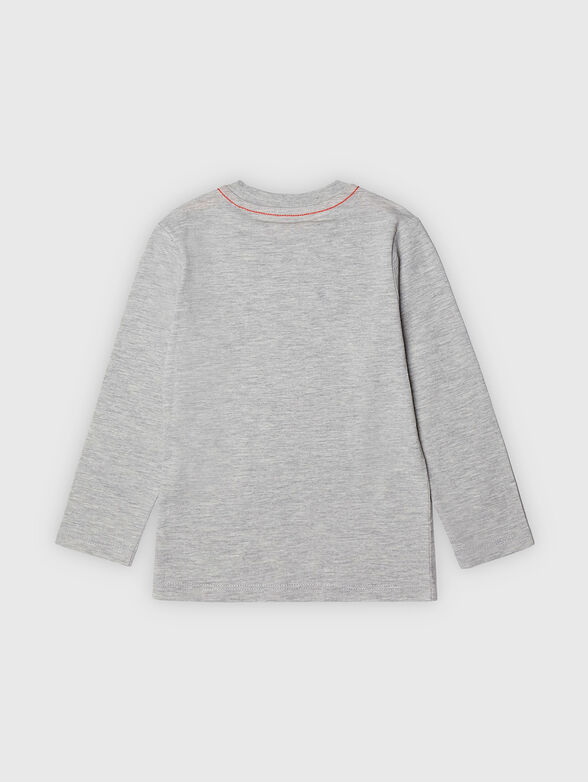 Long sleeves T-shirt in black color - 2