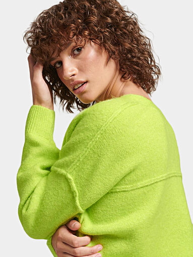 STUDIOS green knit sweater - 5