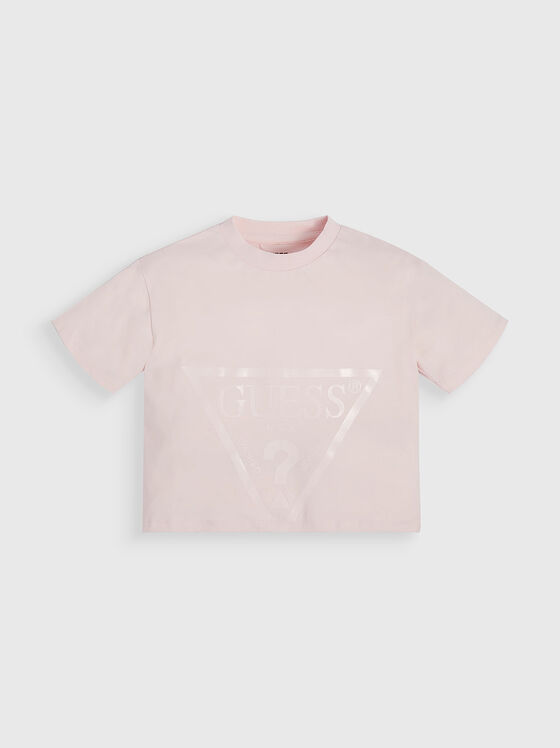 Ροζ μπλουζάκι με στάμπα - 1