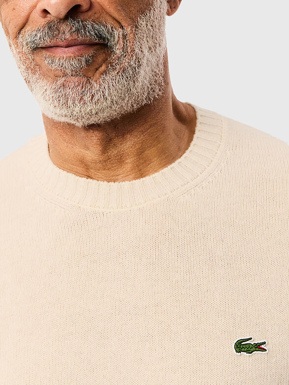 Crew neck wool sweater - 4