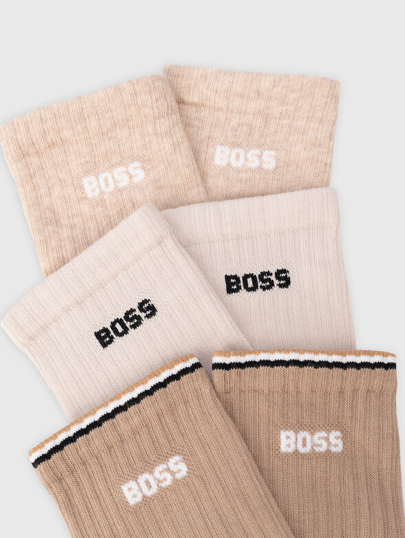 Set of three pairs of cotton socks - 2