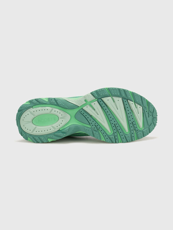 Sports shoes with logo in green - 5