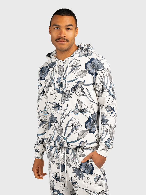 Cotton blend hooded sweatshirt - 0