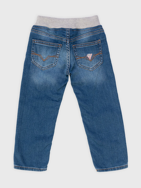 Blue jeans with embroidery - 1