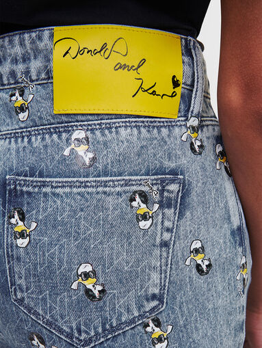 KLx DISNEY blue jeans with accented appliques - 4