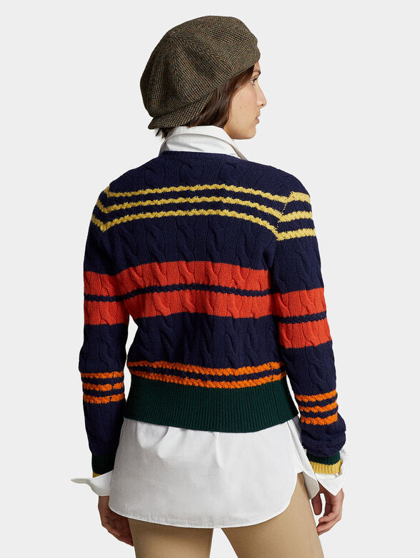 Wool cardigan with buttons - 4