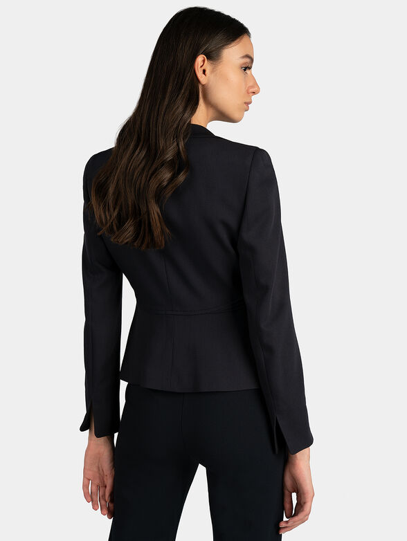Single breasted blazer in navy blue - 1