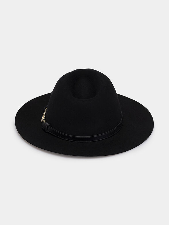Wool Fedora hat with logo accent - 3