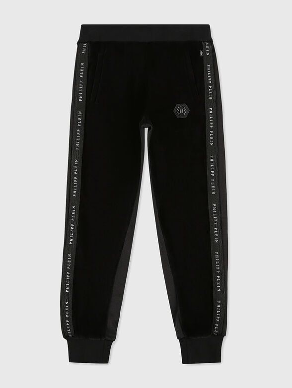 Sports trousers with logo accents - 1