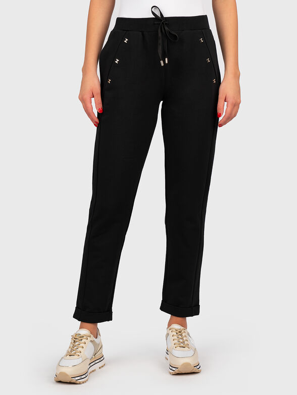 Sweatpants with golden details - 1
