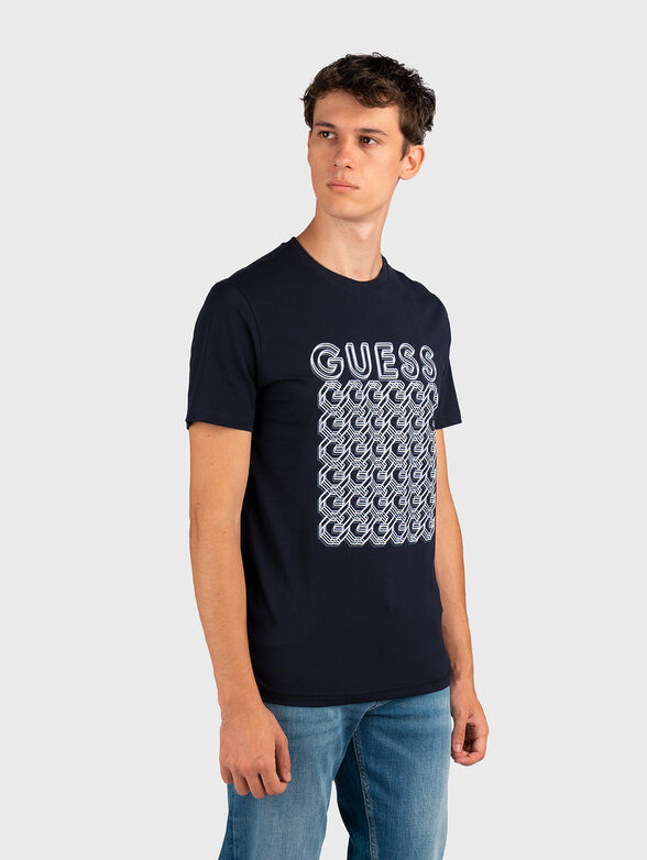Round neck logo print T-shirt  - 1