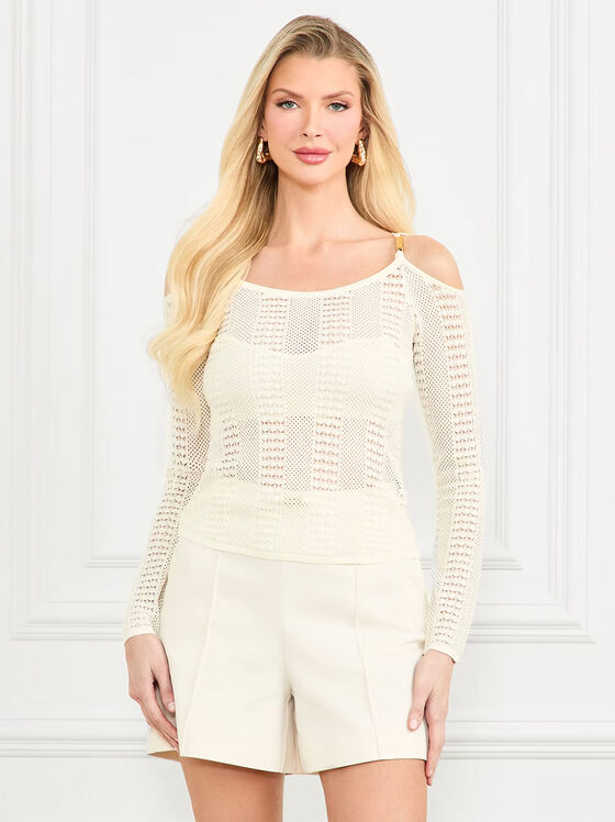 EMMA knitted blouse with golden details - 1