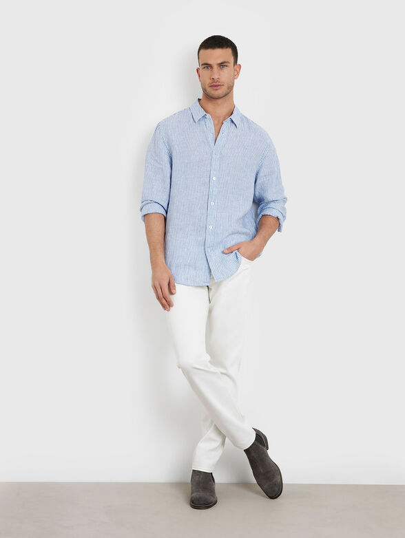 Striped linen shirt - 1