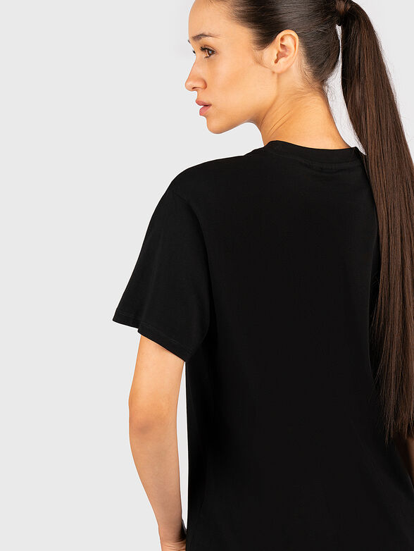 NOVA cotton T-shirt in black color - 3