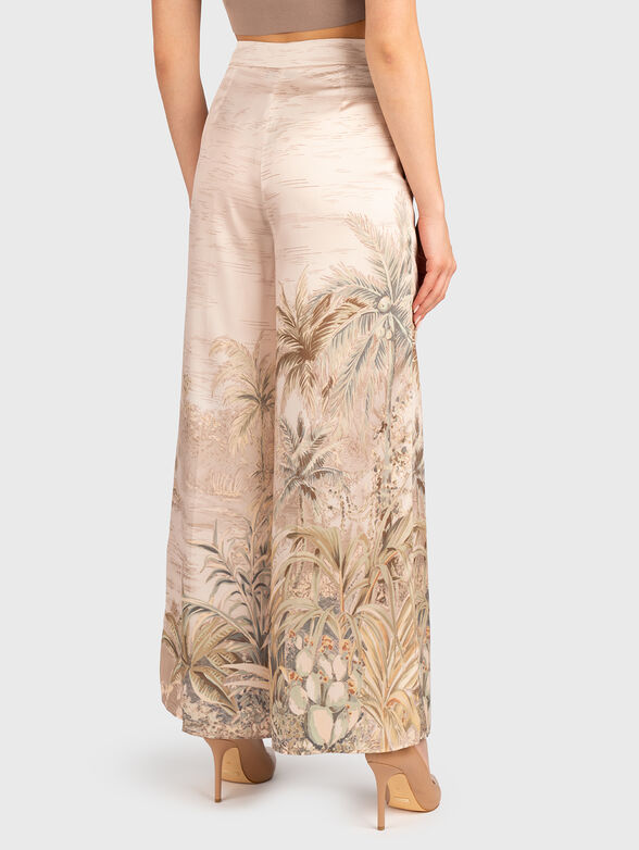 Trousers with high waist and wide legs - 1