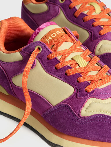 MUMBAI suede and textile sports shoes - 3