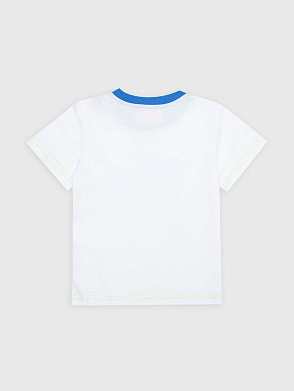 White T-shirt with contrasting print - 2