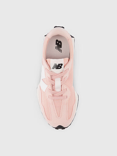 327 light pink sports shoes with logo - 5