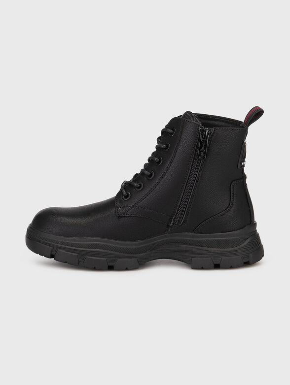 Black boots with zipper - 3