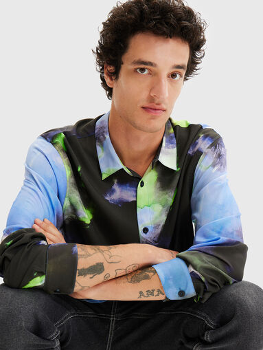 LUX shirt with multicolored print - 4