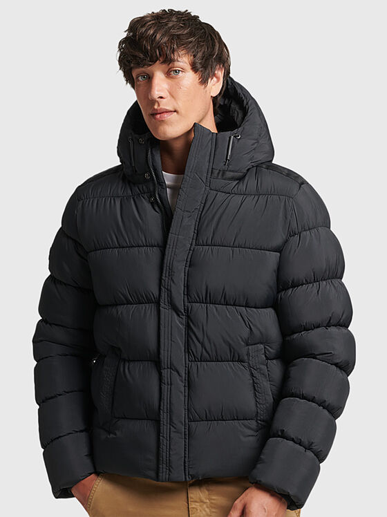 Padded jacket with hood - 1