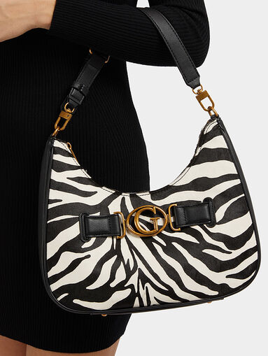 AVIANA hobo bag with zebra print - 3