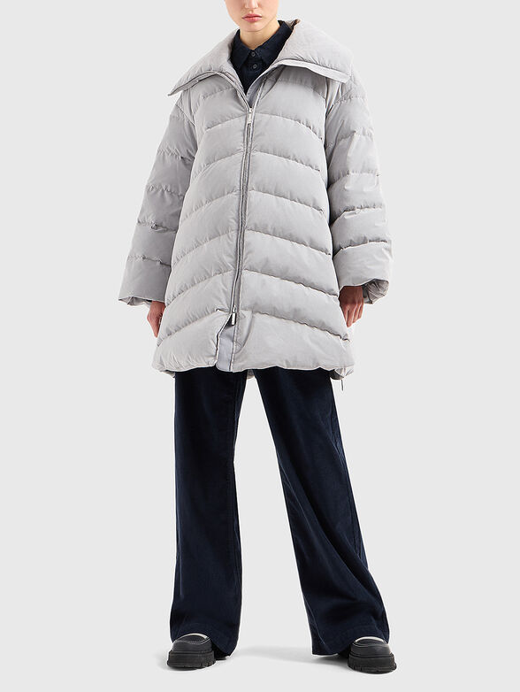 Jacket with quilted effect  - 0