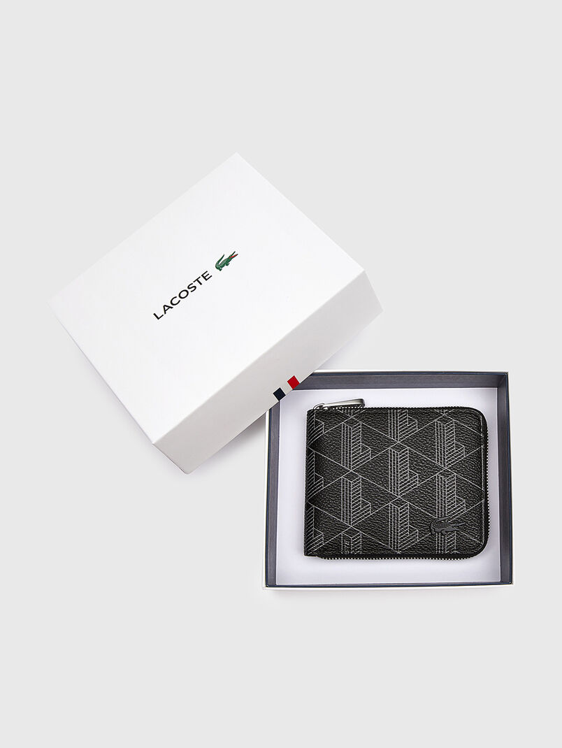 Zip wallet with monogram print - 2
