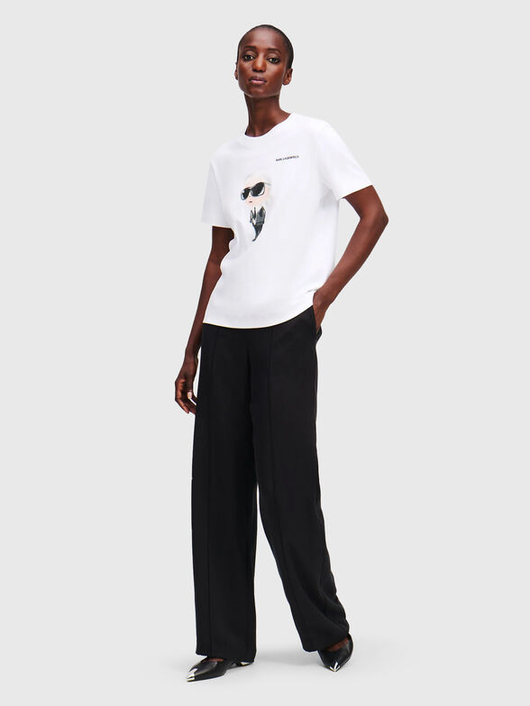 Cotton T-shirt with logo print - 1