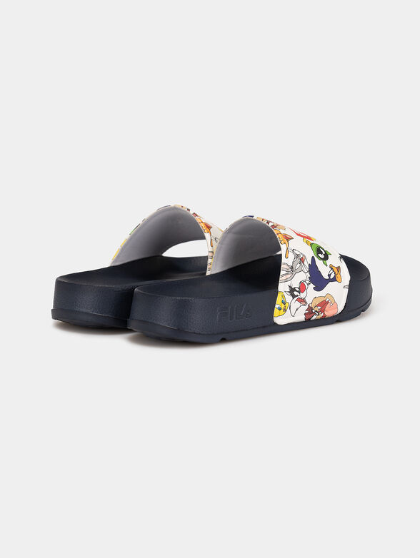 Beach shoes with Warner Bros print in navy blue - 4
