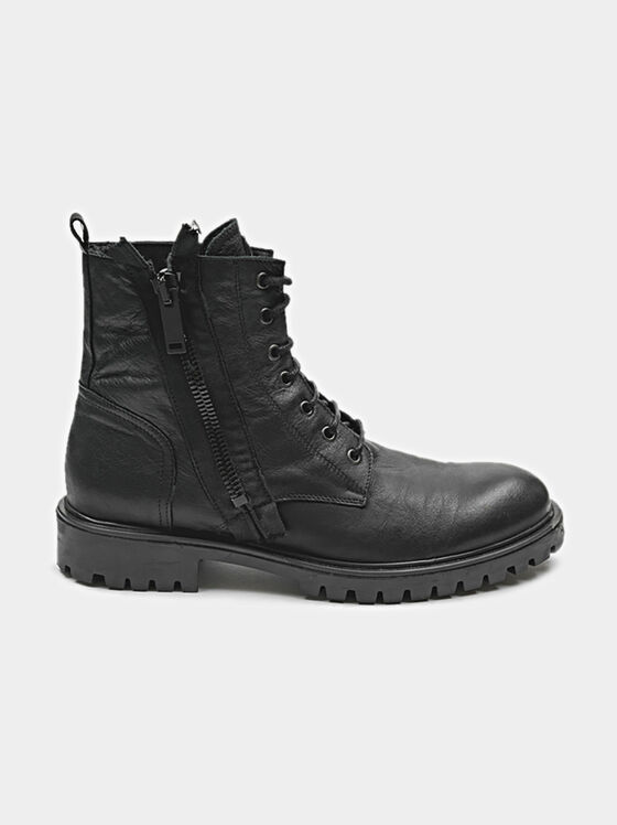 Combat boots with accent zips - 1