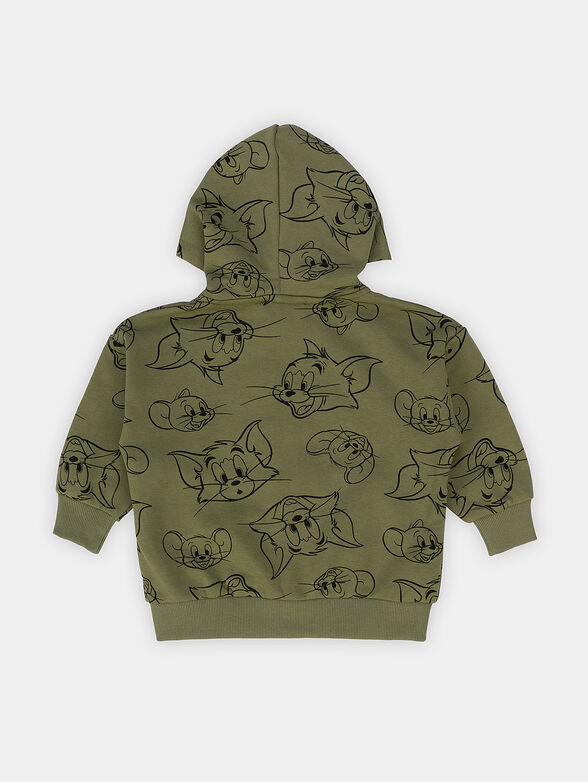 TULSA sweatshirt with zip and Tom and Jerry print - 2