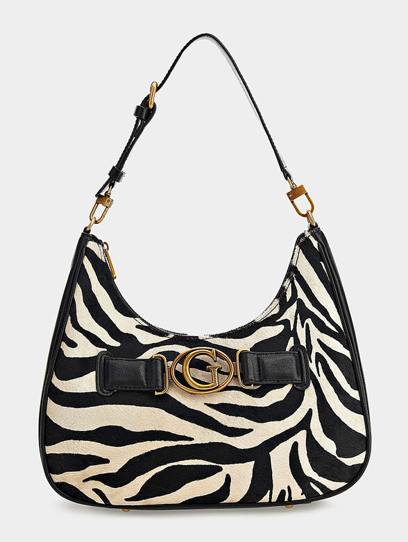 AVIANA hobo bag with zebra print - 1