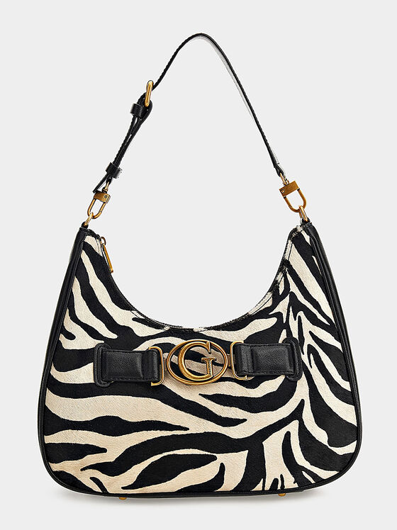 AVIANA hobo bag with zebra print - 1