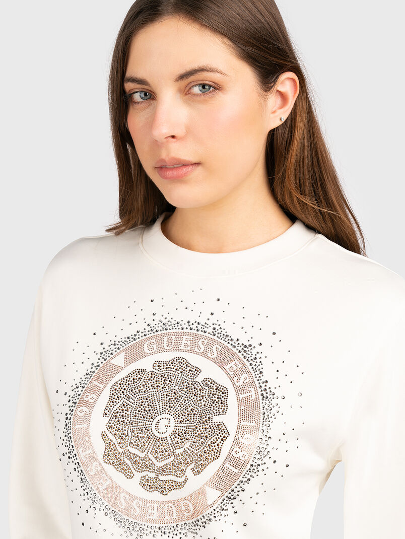 Sweatshirt with rhinestones - 3